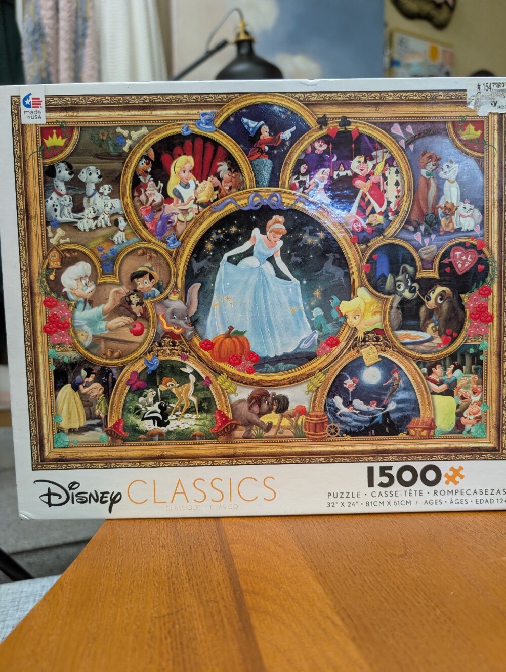 🧩Disney Classics 1500-Piece Jigsaw Puzzle - Ceaco- Unsure If Complete-